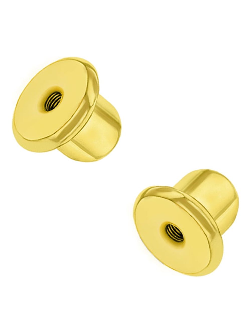 Replacement Pair (2) 18k Gold Plated Earring Screw Backs Fits In Season  Jewelry 